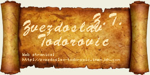 Zvezdoslav Todorović vizit kartica